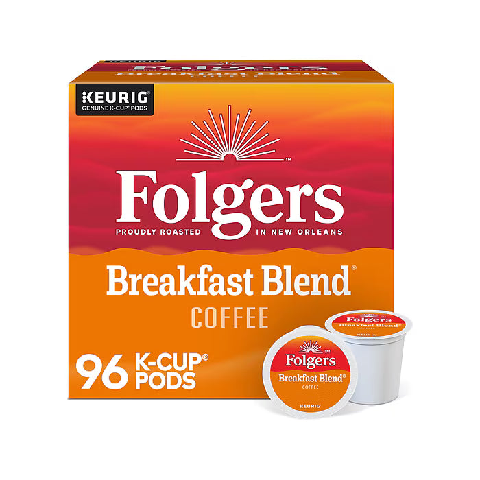 Folgers Breakfast Blend K-Cups – 96ct