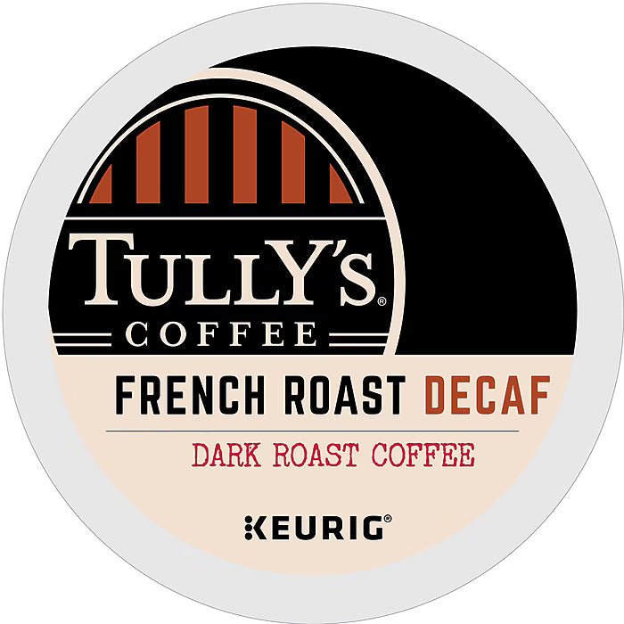 image Tully's French Roast DECAF Coffee Kcups - 96ct