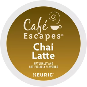 image Cafe Escapes Chai Latte Kcups - 96ct