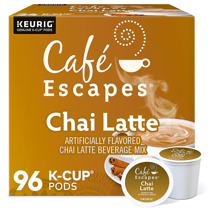 Cafe Escapes Chai Latte Kcups - 96ct