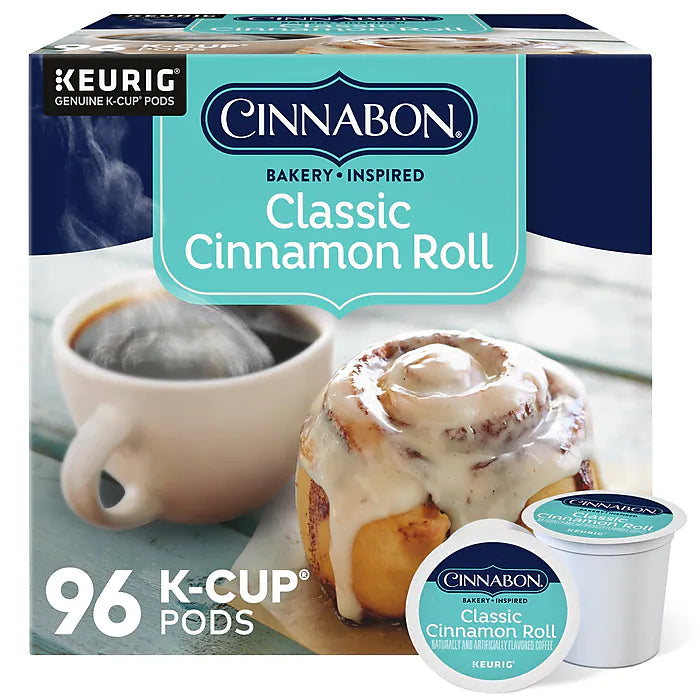 Cinnabon Classic Cinnamon Roll Coffee K-Cups (96ct)