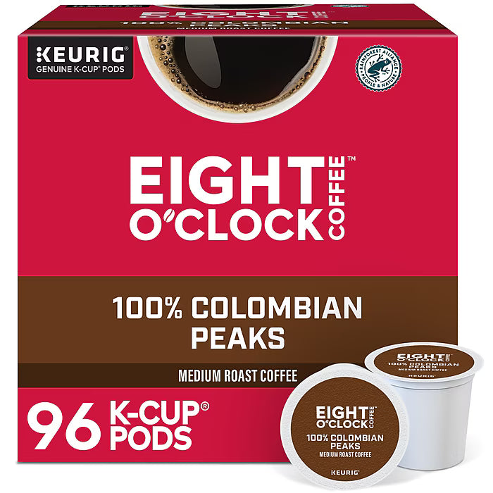 Eight O'Clock Colombian Peaks Coffee - 96ct