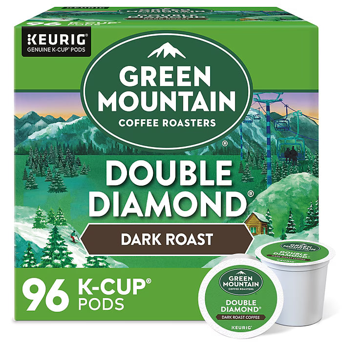 Green Mountain Double Diamond Coffee Kcups - 96ct