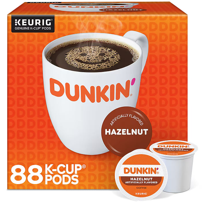 Dunkin' Hazelnut K-Cups – 88ct