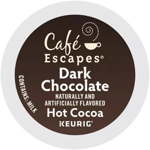 Cafe Escapes Dark Chocolate Kcups - 96ct - Chai Depot