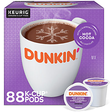 Dunkin' Milk Chocolate Hot Cocoa K-Cups – 88ct - Chai Depot