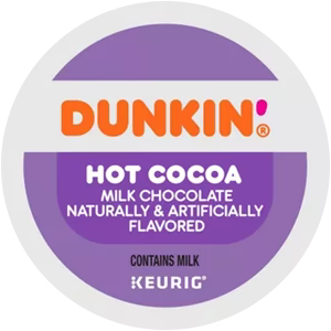 image Dunkin' Milk Chocolate Hot Cocoa K-Cups – 88ct