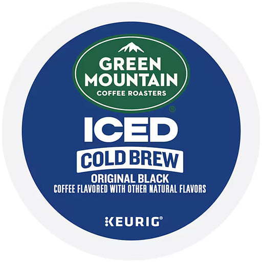 Green Mountain Coffee Roasters Classic Black Iced K-Cups in a box of 80 for cold brew coffee.