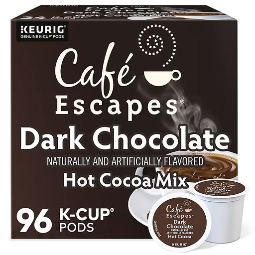 Cafe Escapes Dark Chocolate Kcups - 96ct - Chai Depot