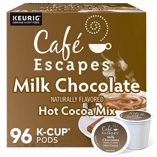 Cafe Escapes Milk Chocolate Kcups - 96ct