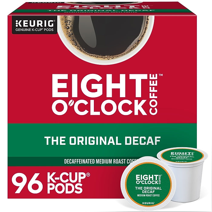 Eight O'Clock The Original DECAF Kcups - 96ct