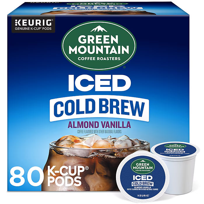 Green Mountain Almond Vanilla Cold Brew K-Cups (80ct)