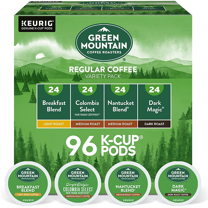 Green Mountain Variety Pack Kcups - 96ct