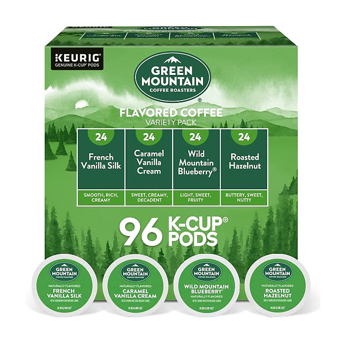 Green Mountain Variety Light Roast Pack Kcups - 96ct