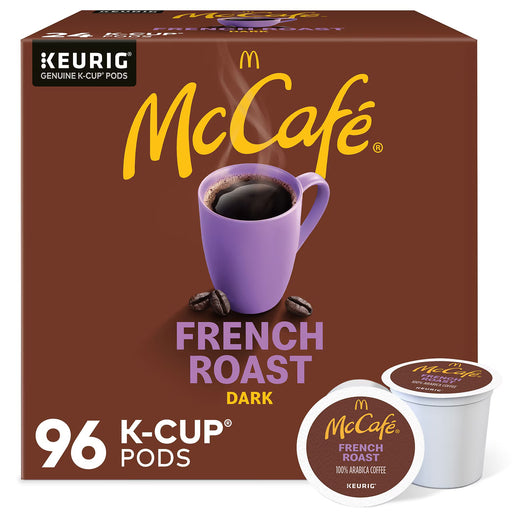 McCafe Morning Blend K-Cups coffee pods, 96 count, for Keurig brewers, featuring rich, smooth coffee in sealed packaging.