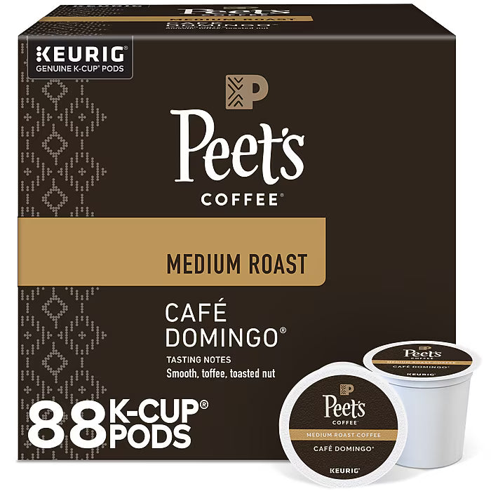 Peet's Cafe Domingo Coffee Kcups - 88ct