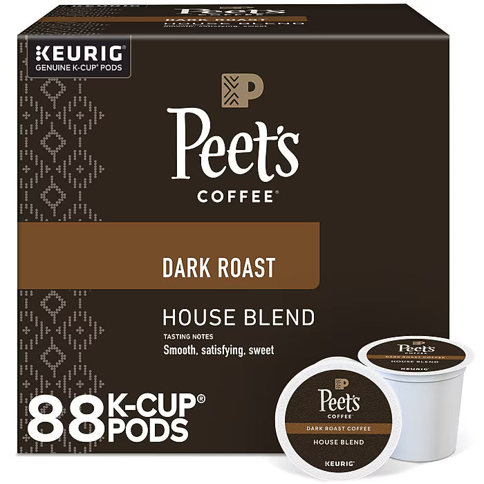 Peet's House Blend Coffee Kcups - 88ct