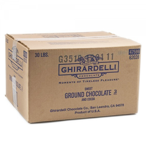 Ghirardelli Sweet Ground Chocolate and Cocoa Powder (30lbs)